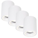 4x накладных галогенных светодиодных светильника LED TUBE GU10 white SPOT для КОМНАТЫ