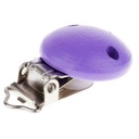 Infant Wooden Pacifier Holder Clip for DIY Purple