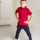 Granatowe spodnie z szelkami dla chłopca R 98 Marka Ewa Collection