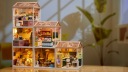 Мініатюрний ляльковий будиночок DIY - СІЛЬСЬКИЙ САД, модель, LED, 82 ЕЛ.