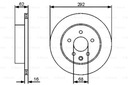 DISCOS ZAPATAS PARTE TRASERA BOSCH NISSAN PRIMERA HATCHBACK 