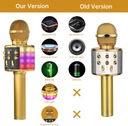 Detský mikrofón OVELLIC pre karaoke so zabudovaným reproduktorom zlatý Značka inna