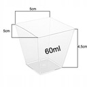 Контейнеры Контейнеры, стаканчики-пирамиды для закусок и десертов, 50 шт.