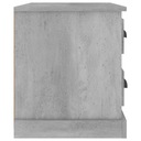 vidaXL Nočný stolík, sivý betón, 60x39x45 cm Kód výrobcu 816364