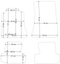 FORD MUSTANG VI 14-17R./ VI FL OD 18R. КИЛИМКИ ВЕЛЮР GOLD ЧОРНІ + LAMOWKA  (17817249680) фото min 8