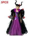 Sukienka Strój disne Maleficent kostium Halloween Motyw SFF14fs