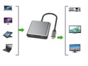 АДАПТЕР-ХАБ USB-C 3.1 4В1 2x HDMI 4K Адаптер USB 3.0 Power Delivery PD