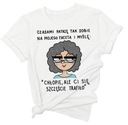 Koszulka z śmiesznym napisem t-shirt z nadrukiem S/M