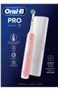 ELEKTRICKÁ ZUBNÁ KEFKA ORAL-B PRO 1 RUŽOVÁ CROSS ACTION + PUZDRO 4x KONCOVKY Dominujúca farba ružová