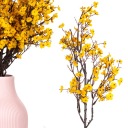 ИСКУССТВЕННЫЕ ЦВЕТЫ ВИШНИ КАК ЖИВЫЕ ЛИСТЬЯ ДЕКОРАТИВНАЯ ВЕТКА ВАЗА 50 СМ