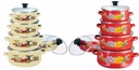 Набор эмалированных кастрюль, эмалированные кастрюли, кастрюля