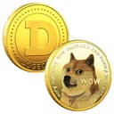 Złoty Medal Moneta Dogecoin Doge Coin + Pudełko EAN (GTIN) 0721838265194