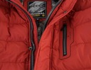 Pánska zimná páperová bunda červená FST MP55 XXL Veľkosť XXL