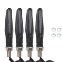 4шт мотоциклетные светодиодные указатели поворота дневные ходовые огни течет