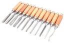 Rezbárske dlátka na vyrezávanie, sada 12ks DR12
