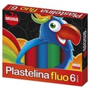 Флуоресцентный пластилин 6 цветов Святой Маевский