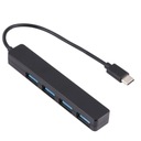 T-111 USB-C / Type-C to 4 USB Ports HUB Black