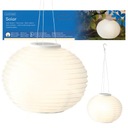 LAMPION лампа-фонарь шар SOLAR белый светодиодный подвесной теплый белый 30см
