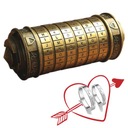 Мини-замок-криптекс с кодом да Винчи и алфавитом, подарок