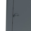 МЕТАЛЛИЧЕСКАЯ ДВЕРЬ ДЛЯ ПРОВЕРКИ 40X70 ГРАФИТ RAL7016 КРЫШКА. ВОДА, КАНАЛИЗА, ГАЗ