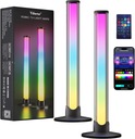 2ШТ. СВЕТОДИОДНЫЕ ПАНЕЛИ ИГРОВЫЕ ТОРШЕРЫ RGB ПОДСВЕТКА С ДИСТАНЦИОННЫМ УПРАВЛЕНИЕМ