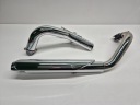 YAMAHA XVS 1100 DRAG STAR CLASSIQUE (07) SILENCIEUX ÉCHAPPEMENT COLLECTEURS SILVER TAILphoto 14