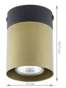 Потолочный светильник VICO в черно-золотой трубке, светодиодная галогенная люстра