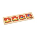 Развивающие игрушки для детей - Карточки с последовательностями сада, деревянные 3+, Janod