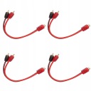4PCS CAR RCA 1 ЖІНКА 2 АДАПТЕР MEZCZYZN Y КАБЕЛЬ АУДІО ROZDZIELAJACY NI  (17909642385) фото min 5