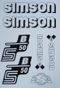 НАБОР НАКЛЕЕК SIMSON S50B БЕЛЫЙ