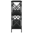 vidaXL Консольный столик черный 156x28x80 5 см