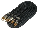 Кабель 3 x RCA компонентный аудио-видео GOLD 2 м