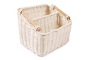 КОРЗИНА ИЗ РОТАНГА С РАЗДЕЛЕНИЕМ 20x20x11/17 см