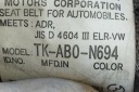 CEINTURE DE SÉCURITÉ ARRIÈRE GAUCHE MITSUBISHI GRANDIS (NA_W) TKAB0N694 2.4Lphoto 7