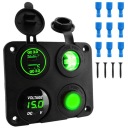 ГНІЗДО ПРИКУРЮВАЧА 12V 24V РОЗПОДІЛЮВАЧ USB ВОЛЬТМЕТР USB ПАНЕЛЬ 4 ПРОВОДА  фото 14