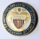 Знак чемпиона Польши 1984 года по хоккею с KS Polonia Bytom.