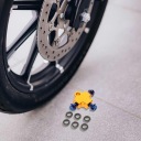 GOLDEN ALUMINUM ADAPTER TROJNIKA LINII BRAKING MOTORCYCLE PRECYZYJNE APPROPRIATE  photo 16