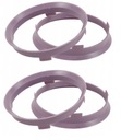 4 центрирующих кольца для дисков 67,1 на 64,1 мм