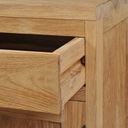 vidaXL Nočný stolík, masívne teakové drevo, 40 x 30 x 50 cm Počet zásuviek 1