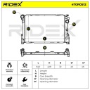 RIDEX 470R0512 RADIATEUR SYSTÈME REFROIDISSEMENT MOTEURphoto 9