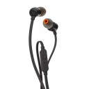 НАУШНИКИ-ВКЛАДЫШИ JBL T110, ЧЕРНЫЕ, МИКРОФОН