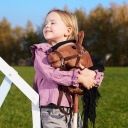 Hoppihorse Кінь на палиці Хобіхорс A4 Темно-коричневий 64см