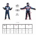 КОСТЮМ VENOM MARVEL ДЛЯ ДІТЕЙ Костюм: МАСКА З М'ЯЗАМИ + РУКАВИЧКИ 122-134