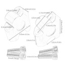 STEERING WHEEL ENGINE RISER EXTENSION CLAMP ADAPTER SPARE PARTS REPAIR ENGINE RISER GOLD  photo 10