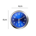 Декоративные аналоговые автомобильные часы QUARTZ Blue - идея для подарка