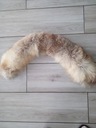 Готовый воротник из натурального меха лисы 82х10см.