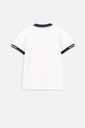 T-shirt Typu Polo Dla Chłopca 134 Biały Elegancka Koszulka Coccodrillo WC4 Marka Coccodrillo