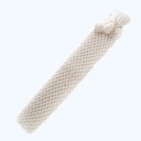Грелка резиновая, удлиненная, чехол-свитер бежевого цвета, нагреватель 2л, 72х12 см.