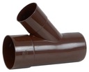 Тройник ПВХ 100 х 100 х 45 коричневый Качмарек