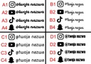 INSTAGRAM / YOUTUBE / TIKTOK / СТИКЕР SNAPCHAT — БЕЛЫЙ